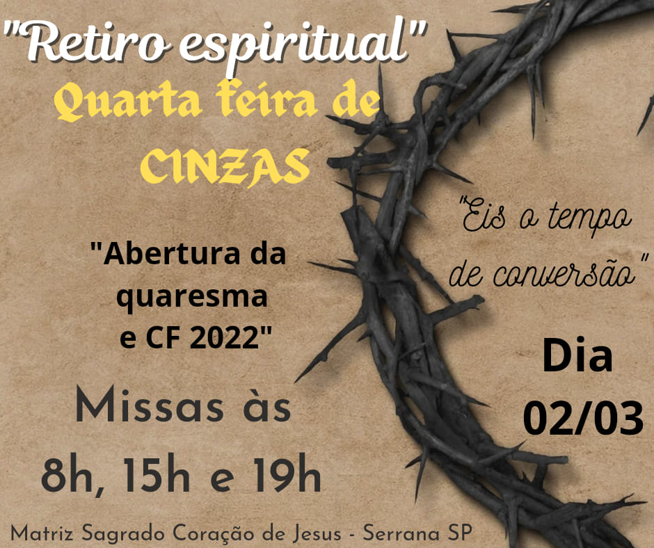 Horário das missas paroquiais na Quarta-feira de Cinzas – Arquidiocese de  Ribeirão Preto