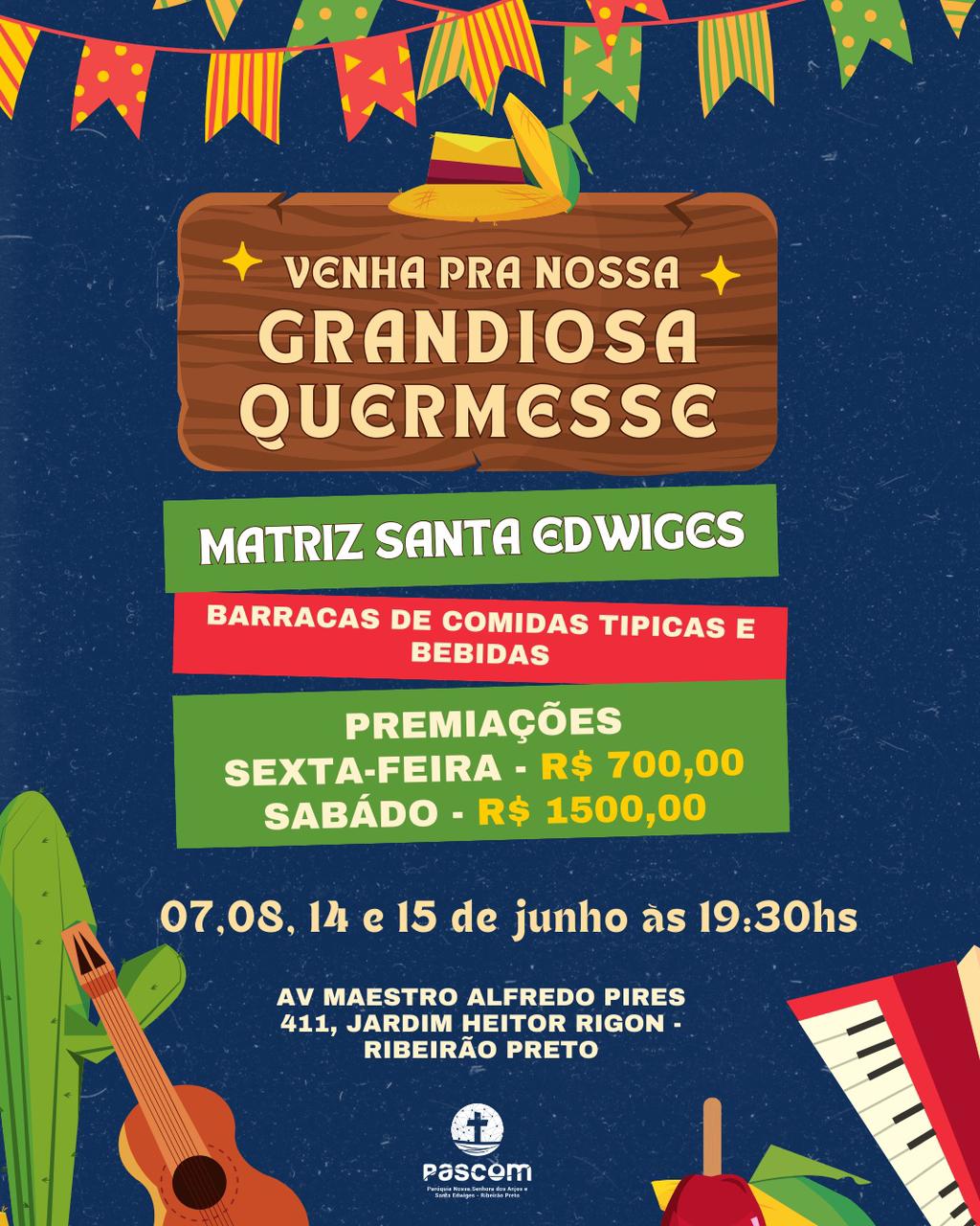 Quermesse na Paróquia Nossa Senhora dos Anjos e Santa Edwiges 2024